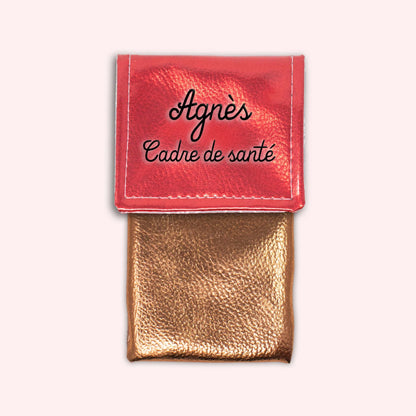 Metallic Red Magnetic Pouch