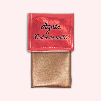 Metallic Red Magnetic Pouch