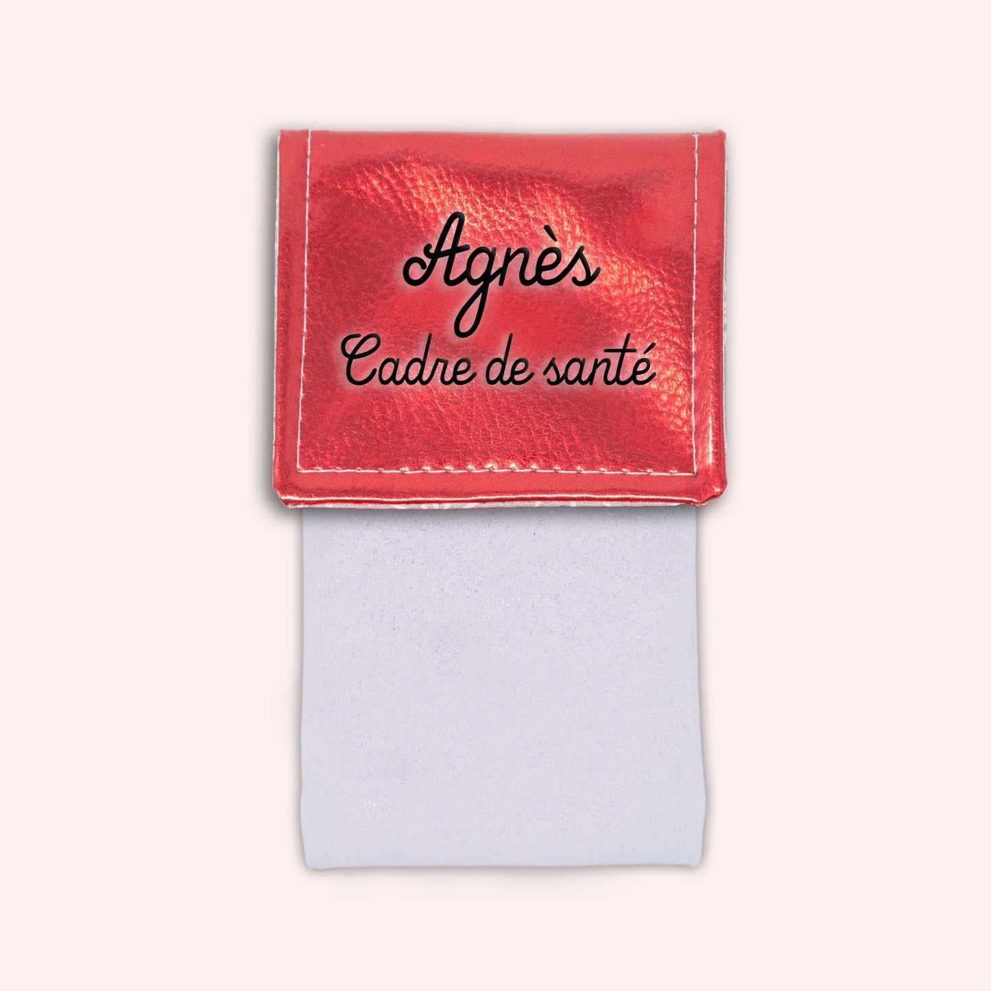 Metallic Red Magnetic Pouch