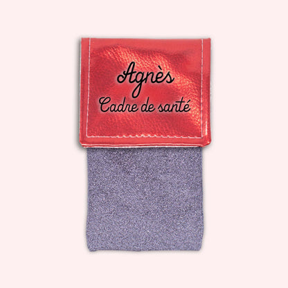 Metallic Red Magnetic Pouch