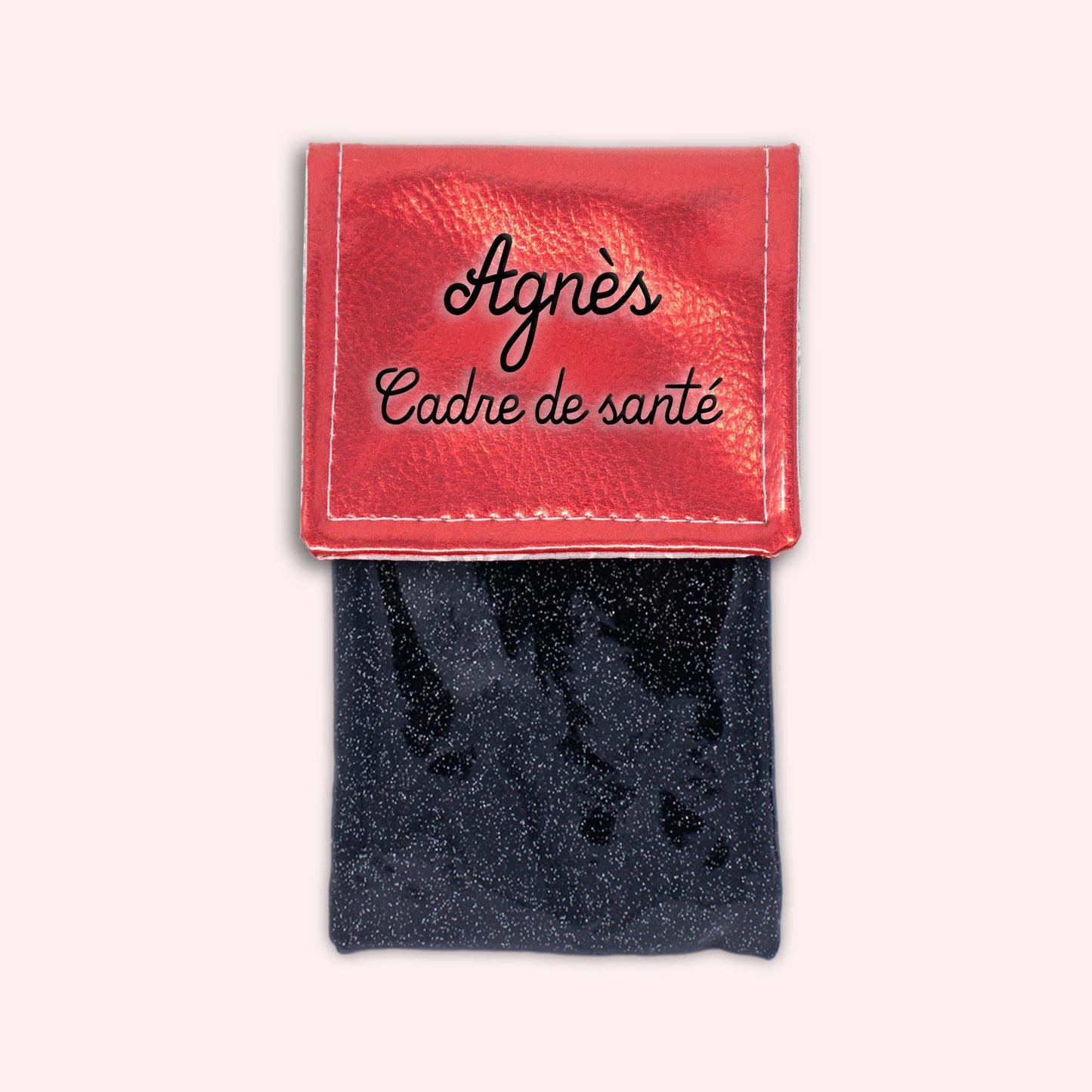 Metallic Red Magnetic Pouch