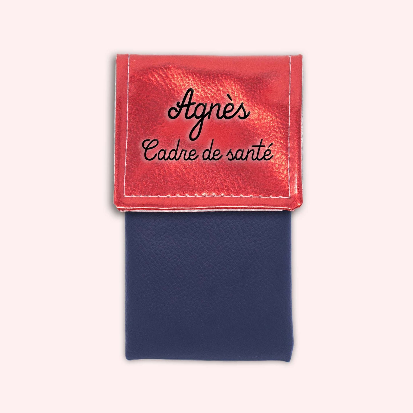 Metallic Red Magnetic Pouch