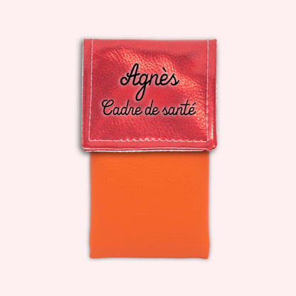 Metallic Red Magnetic Pouch