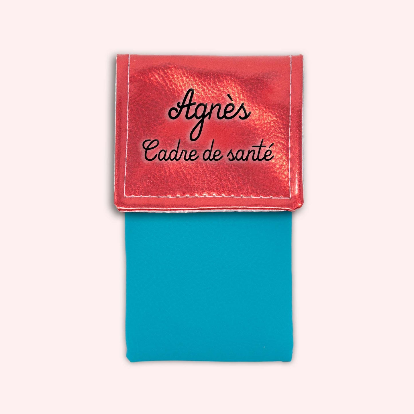 Metallic Red Magnetic Pouch