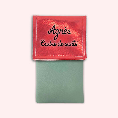 Metallic Red Magnetic Pouch