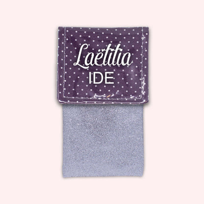 Pochette aimantée Violet Petits Pois