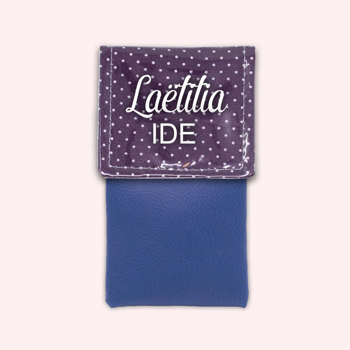 Pochette aimantée Violet Petits Pois