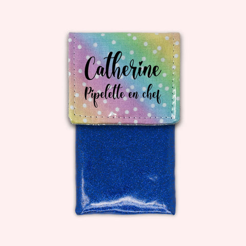 Rainbow Polka Dot Magnetic Pouch