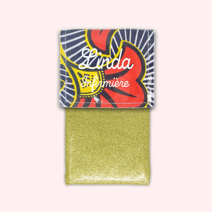 Orange and Yellow Wax Magnetic Pouch