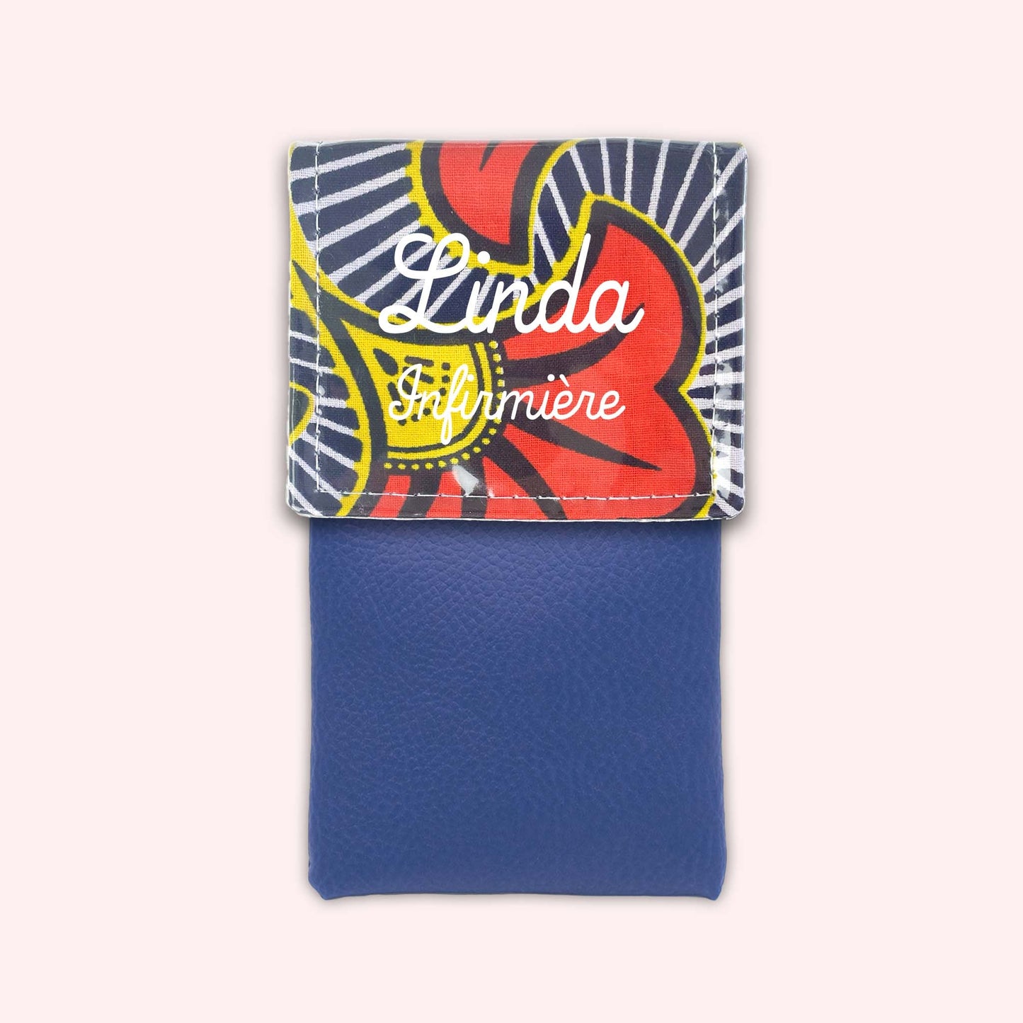 Orange and Yellow Wax Magnetic Pouch