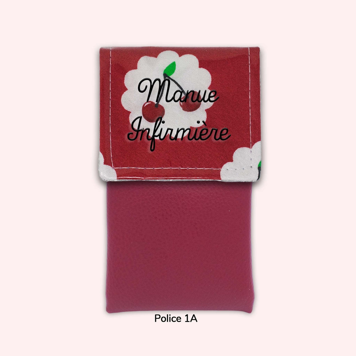 Cherry Tart Red Magnetic Pouch