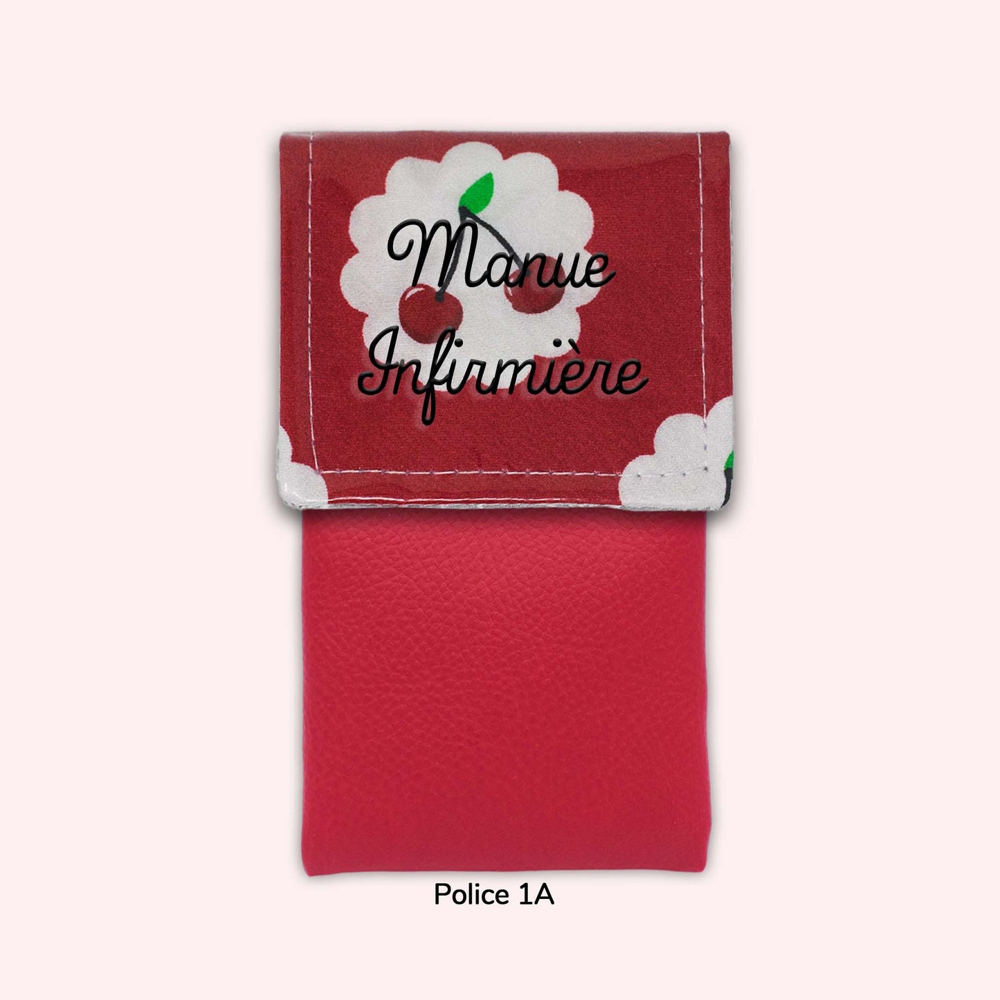 Cherry Tart Red Magnetic Pouch