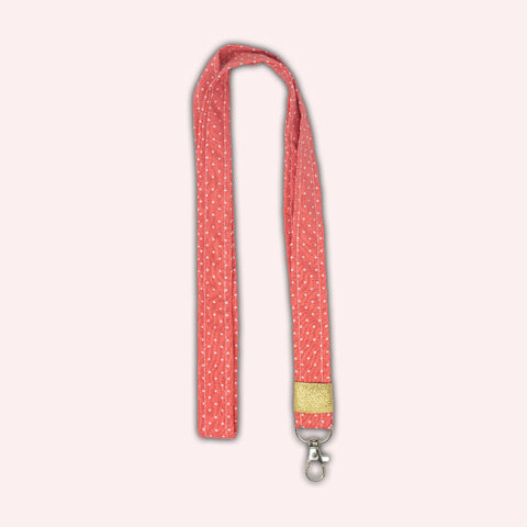 Coral Polka Dots Choker