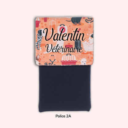 Pochette aimantée Vétérinaire orange