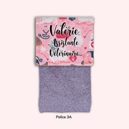 Pochette aimantée Vétérinaire rose