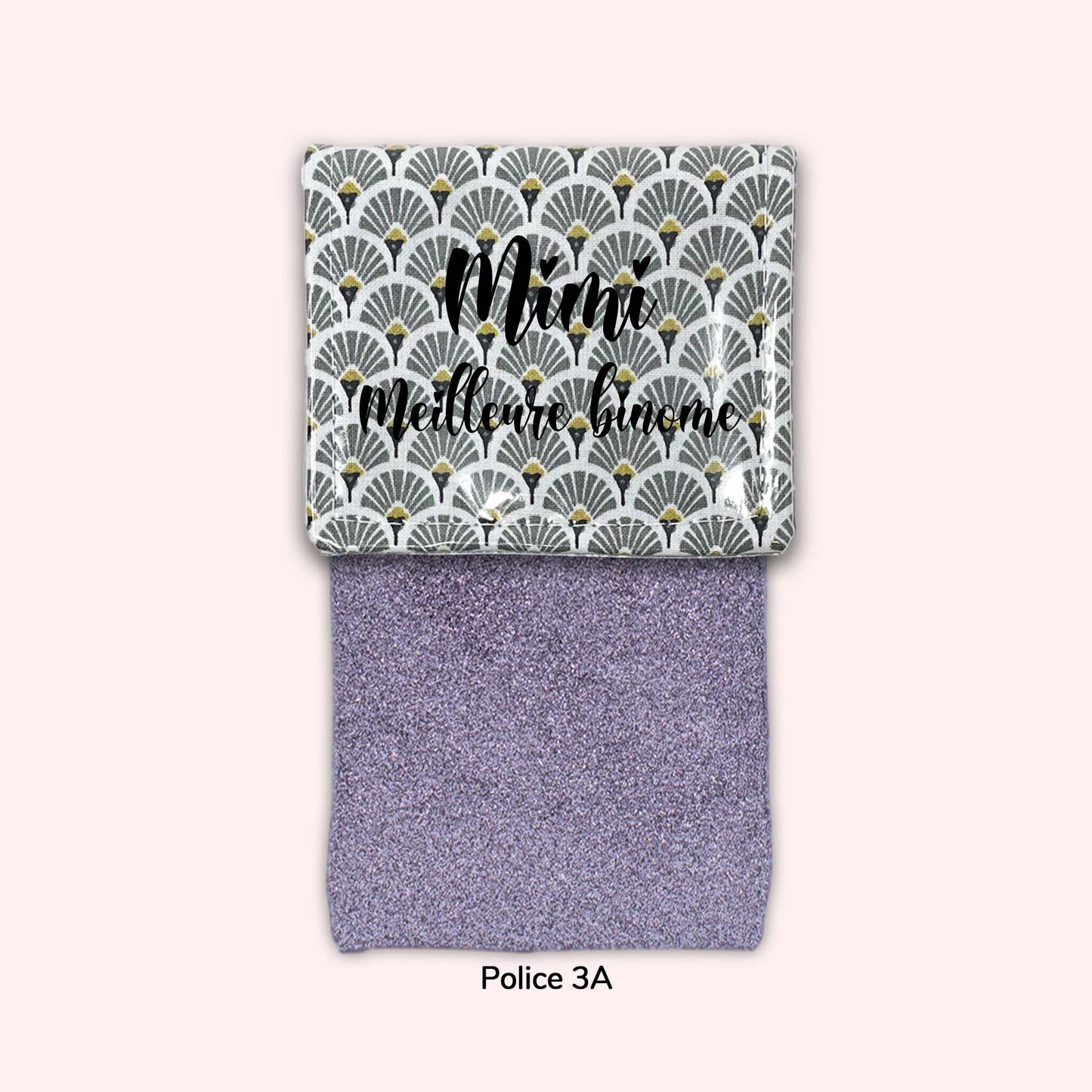 Art Deco Grey Magnetic Pouch