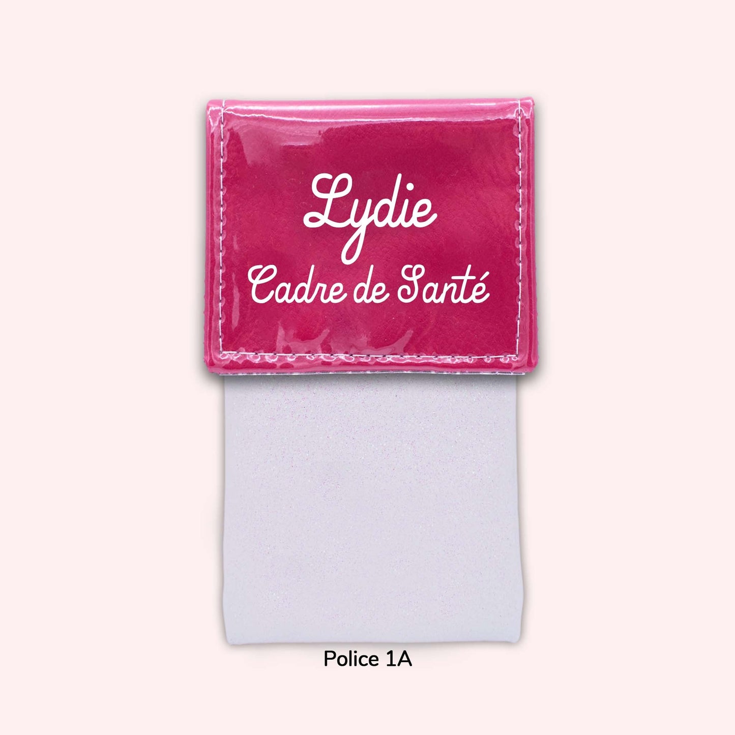 Two-tone Fuchsia flap pouch