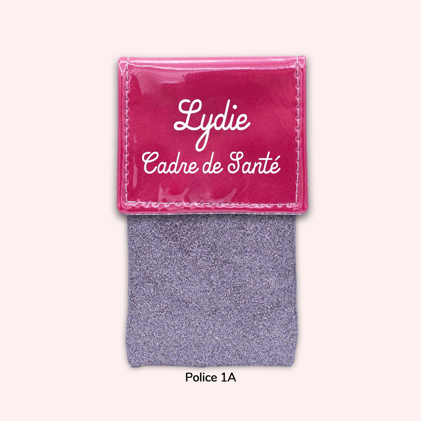 Two-tone Fuchsia flap pouch