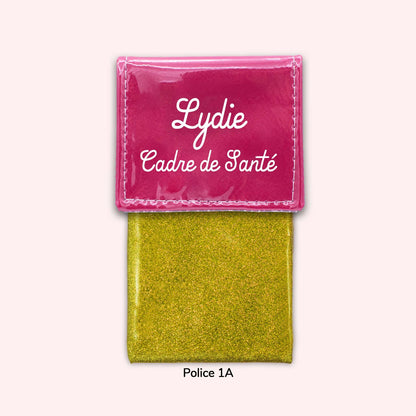 Two-tone Fuchsia flap pouch