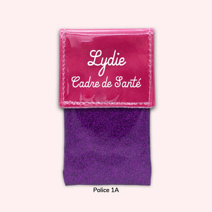 Two-tone Fuchsia flap pouch