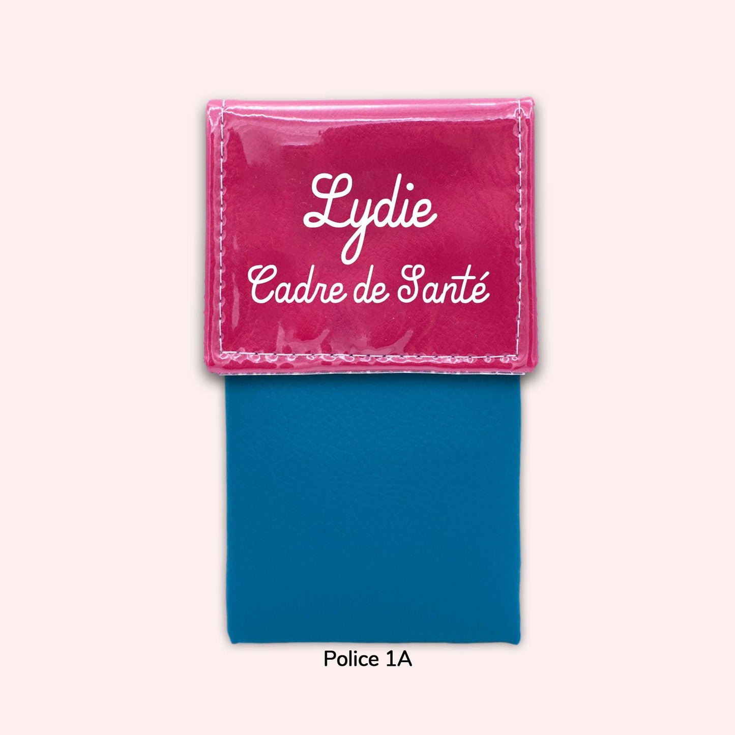 Two-tone Fuchsia flap pouch