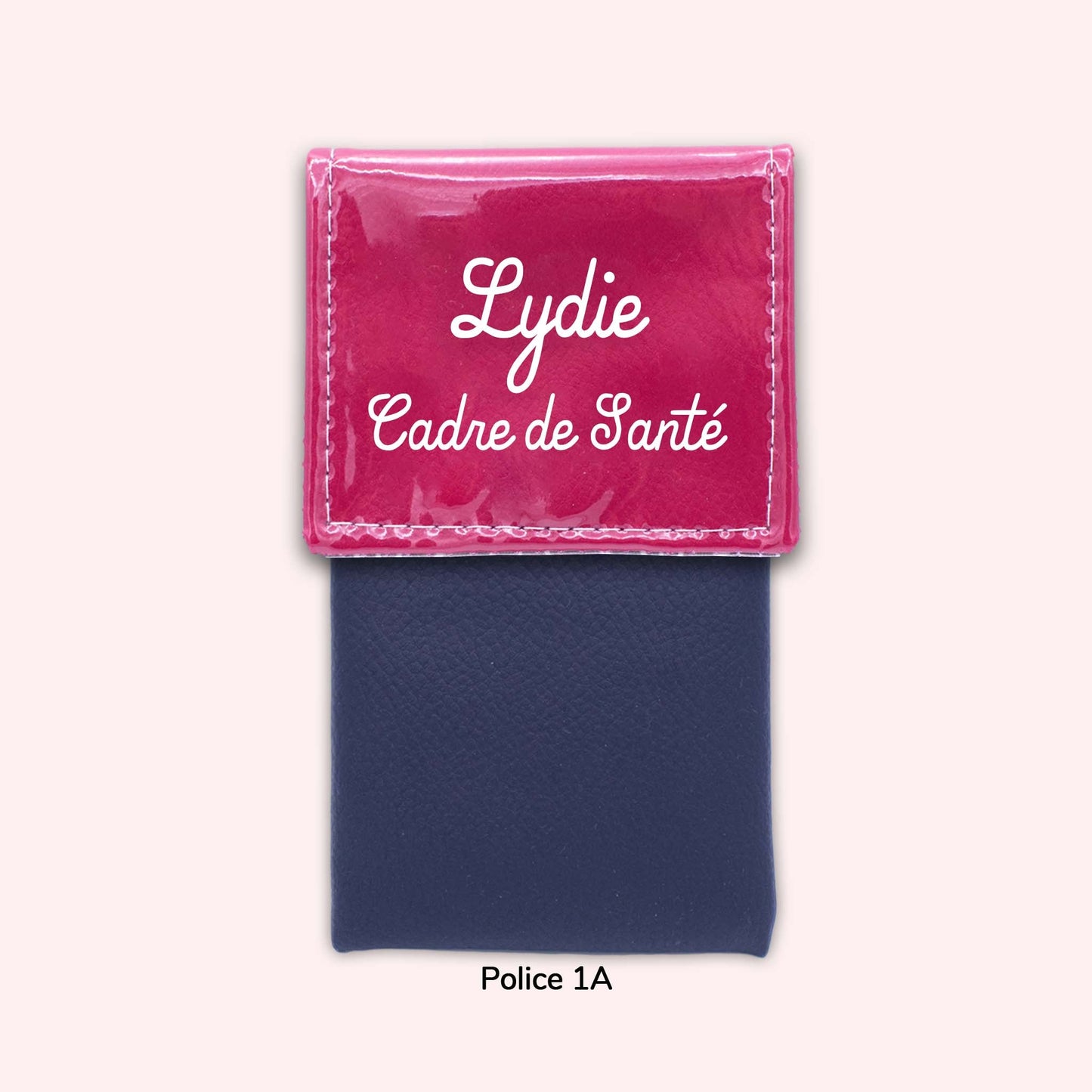 Two-tone Fuchsia flap pouch