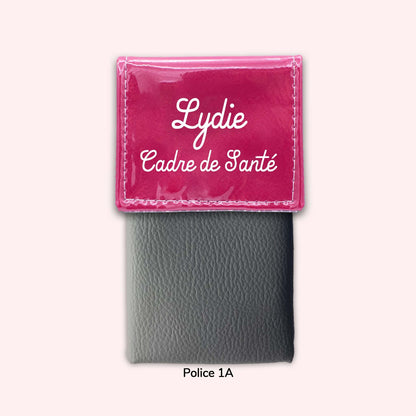 Two-tone Fuchsia flap pouch