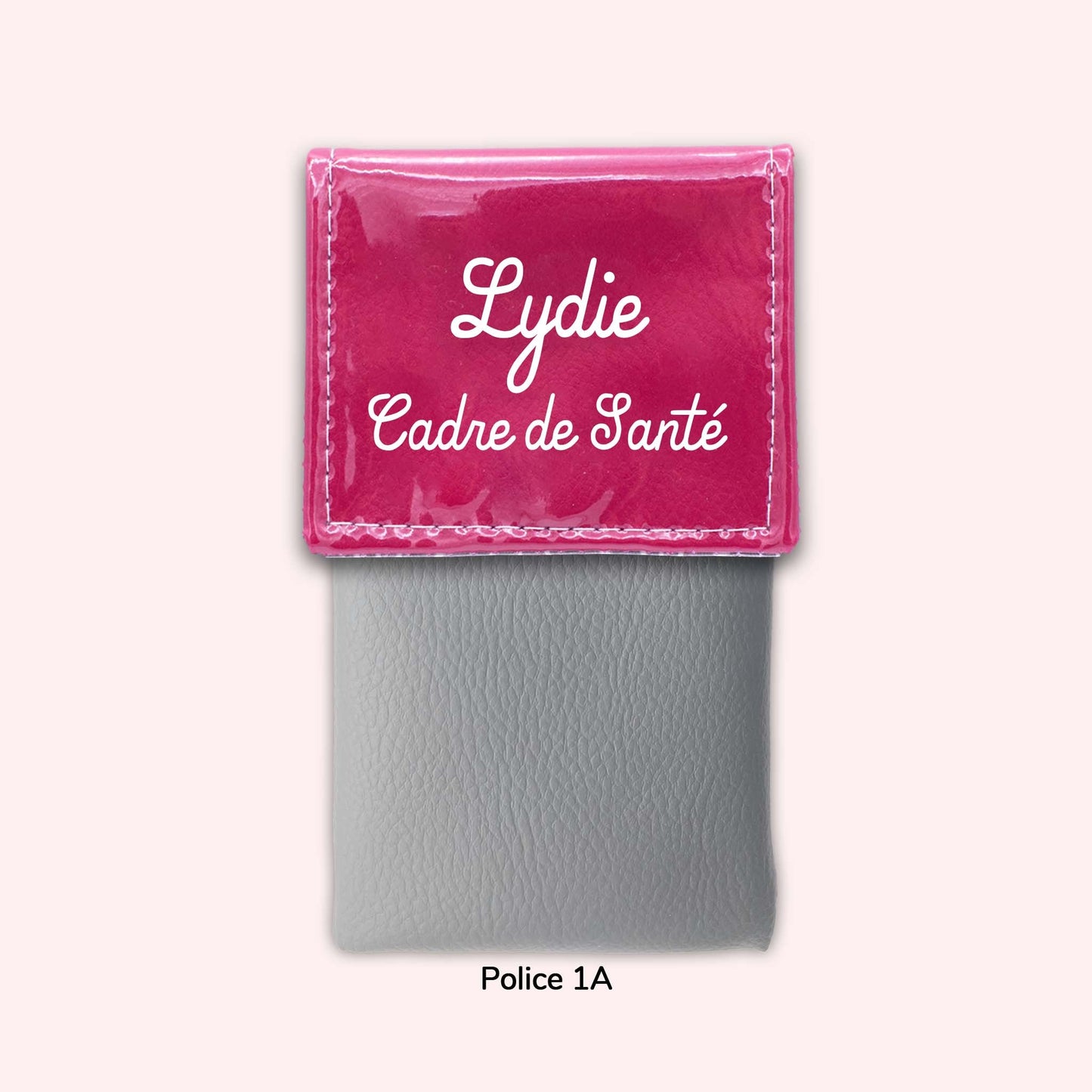 Two-tone Fuchsia flap pouch