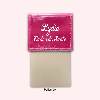 Two-tone Fuchsia flap pouch