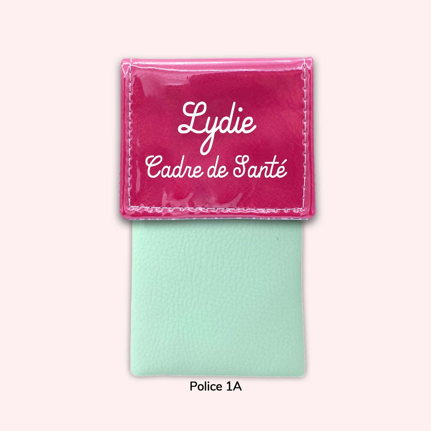 Two-tone Fuchsia flap pouch