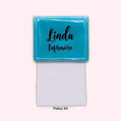 Two-tone Turquoise flap pouch