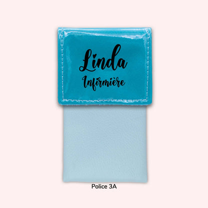 Two-tone Turquoise flap pouch