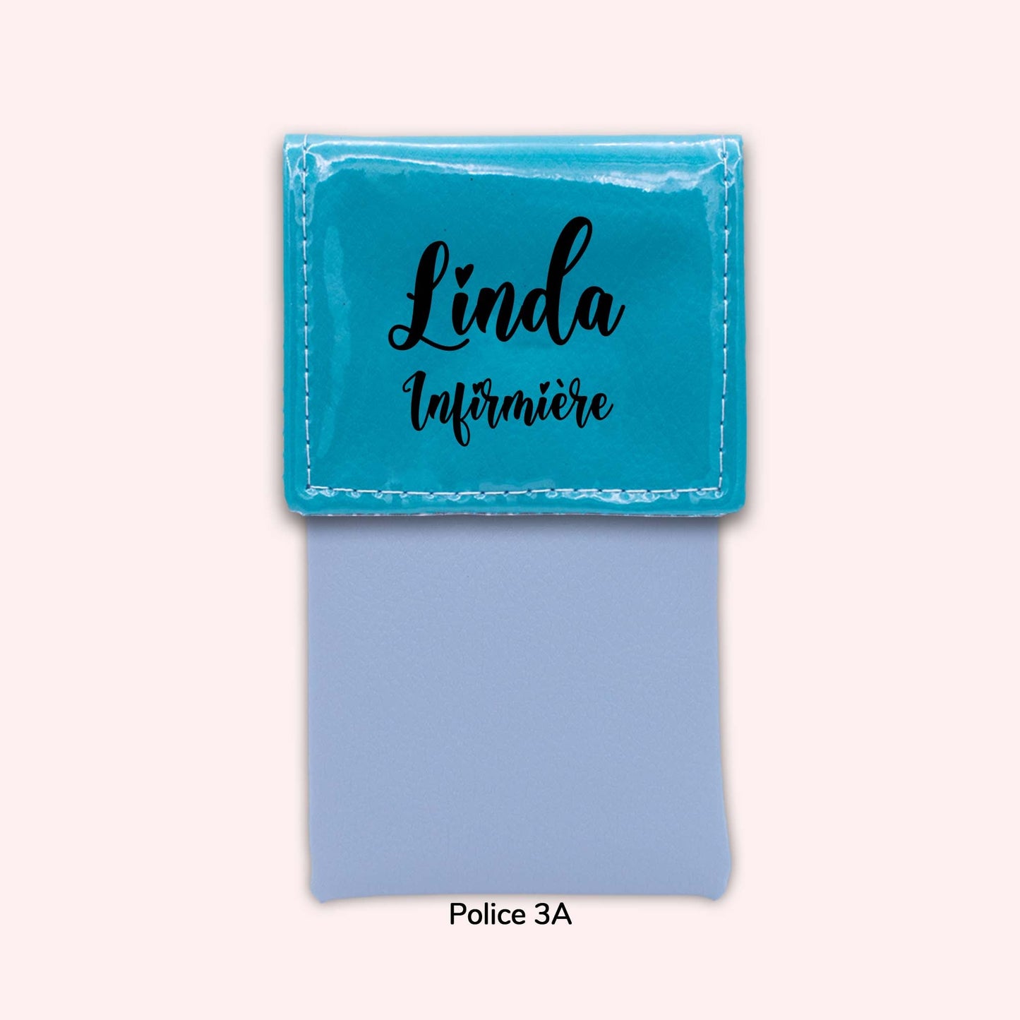 Two-tone Turquoise flap pouch