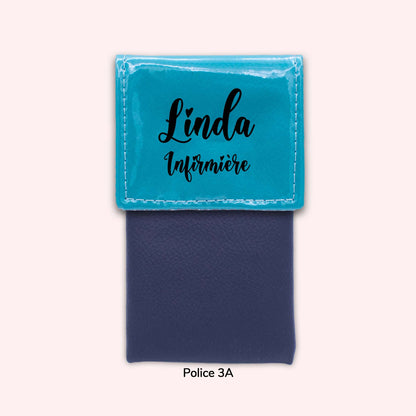 Two-tone Turquoise flap pouch