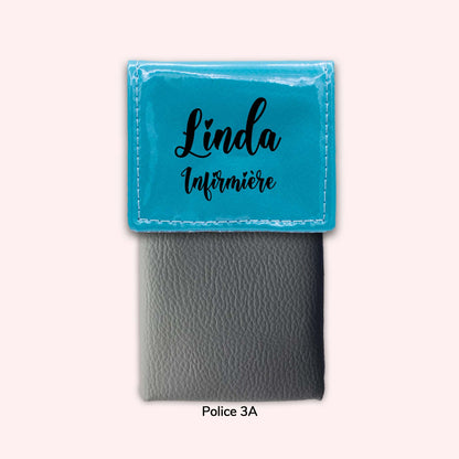 Two-tone Turquoise flap pouch