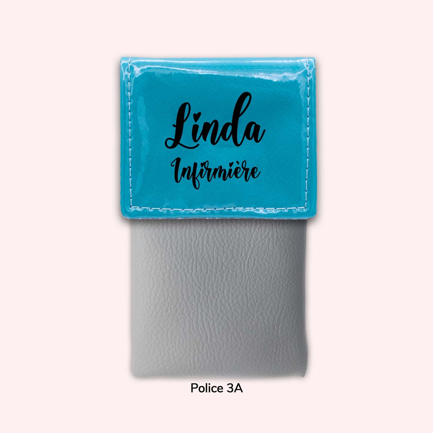 Two-tone Turquoise flap pouch