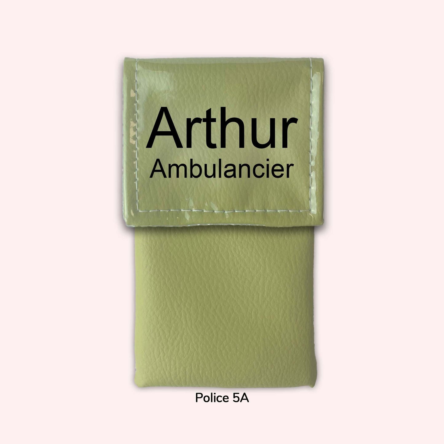 Two-tone Fennel Green flap pouch