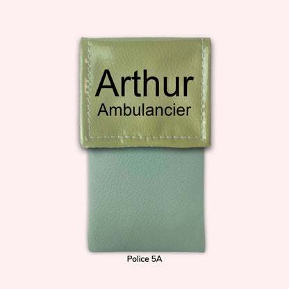 Two-tone Fennel Green flap pouch